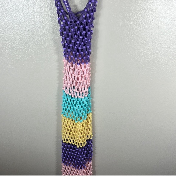 CeliaB Klaus Dress - Crochet Beaded cover up for beach - Picture 6 of 9